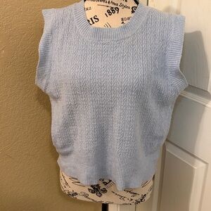 Pink rose pullover vest